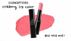 3 Concept Eyes Creamy lip color奶油水潤唇膏 #12  Me Me