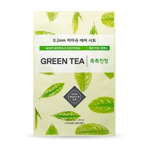 ETUDE HOUSE 0.2mm Therapy Air Mask [Greentea] 超薄植物纖維面膜-綠茶  20ml