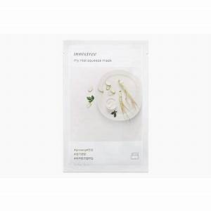 Innisfree My Real Squeeze Mask-Ginseng 真萃鮮榨人蔘面膜 20ml