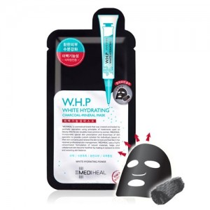 Mediheal W.H.P White Hydrating Charcoal-Mineral Mask 美白補濕竹碳面膜 25ml (10片)