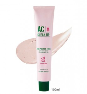 Etude House AC Clean Up Pink Powder Mask 紓緩祛痘水洗式面膜 100ml